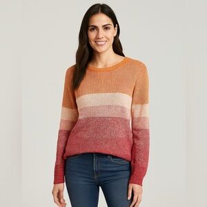 Talbots Vibrant Gradient Sweater